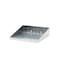Triton Products 12 In. W x 10 In. D Silver Epoxy Coated LocBoard Steel Shelf with 6 Holes for Garment Hangers 56120-SLV - alternate 1
